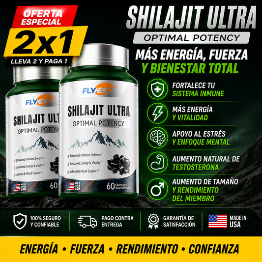 Shilajit Ultra: Activa tu energía masculina al máximo (2X1)🎁
